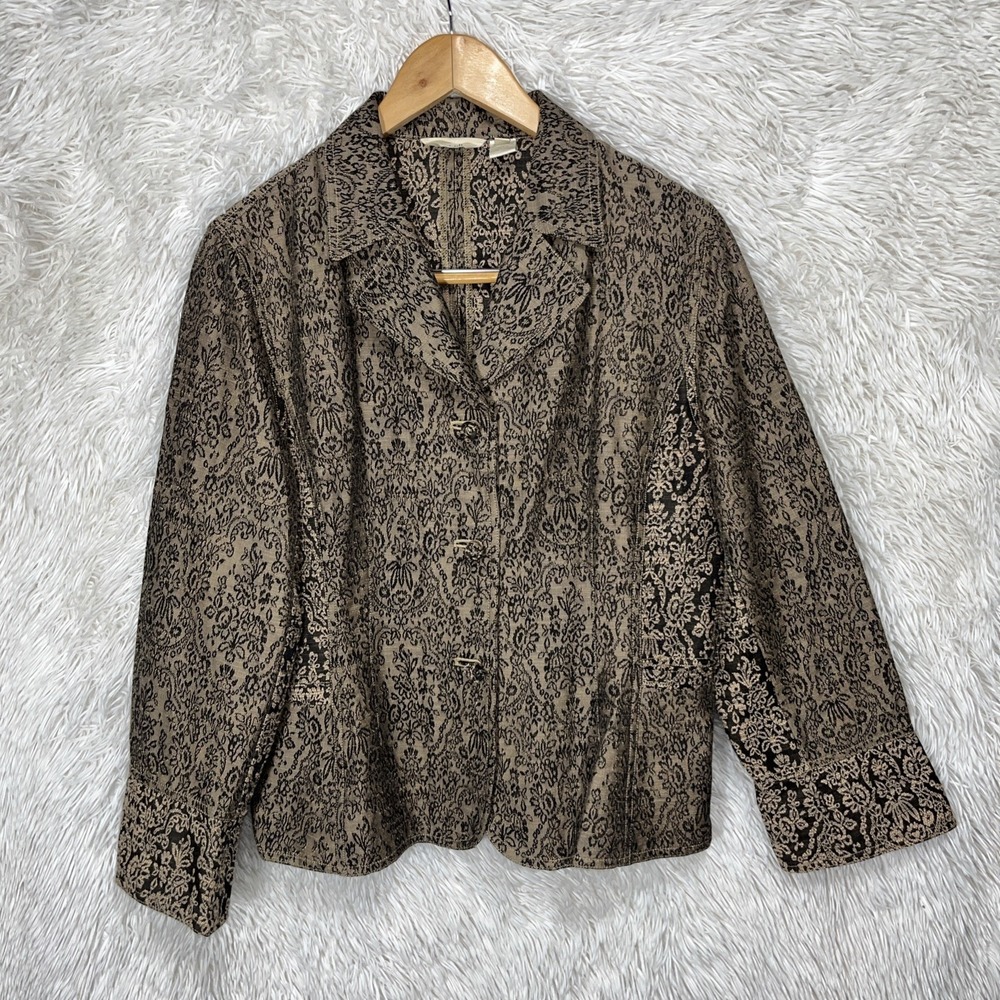 J.Jill Womens Blazer Size L 12 Holiday Party‎ Designer Evening Wear - Picture 10 of 13